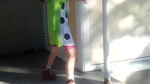 Funny dance on the street...