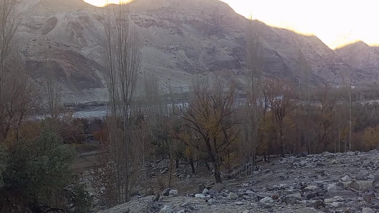 Winter season in the Karakorum range
