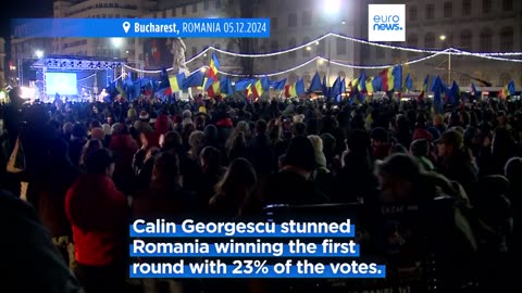 Thousands of Romanians stage pro-Europe rally days ahead of presidential runoff