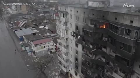 Devastating aftermath of ‘war crimes’ near Kyiv