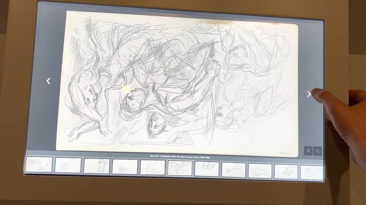 Flipping Through Cezanne's Digital Sketchbook at the Art Institute of Chicago (What a Chad Dad!)