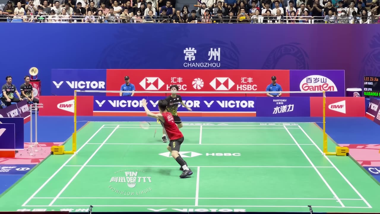 [4K60FPS] NICE ANGLE ｜ Lee Zii Jia vs Kodai Naraoka - 2023 China Open - Highlights