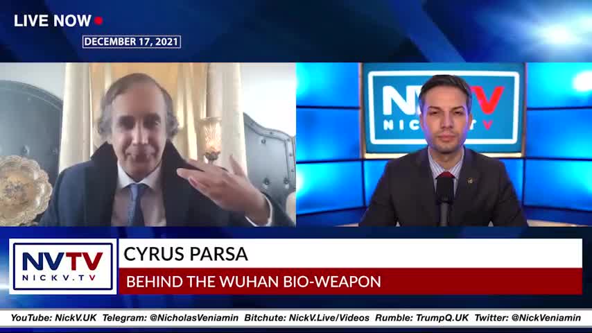 Cyrus Parsa Discusses Behind The Wuhan Bio-Weapon with Nicholas Veniamin