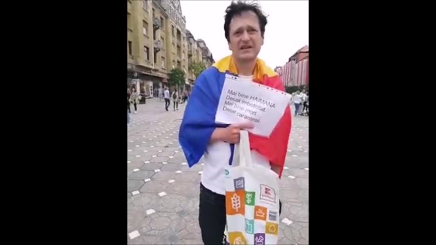 Al 2-lea protest stradal din Timișoara împotriva dictaturii medicale (17 mai 2020)