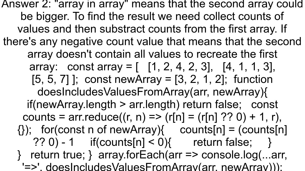 Find exists array in array same values not same orders