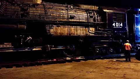 UP #4014 ALCO Moving Locomotive to Mainline Fairplex Pomona November 23, 2013