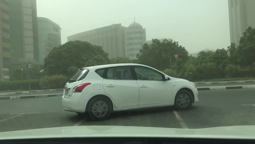 Sand storm in Dubai on 23rd August, 2019