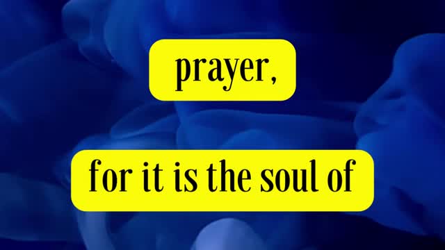 Ellen G White Said... Do not neglect secret prayer, for it is the soul of religion.