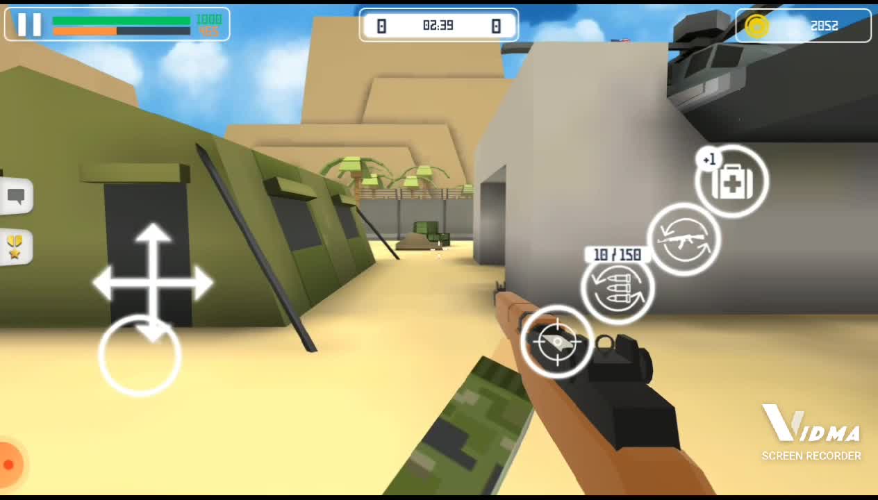 estoy jugando block gun multiplayer fps mira mi partida