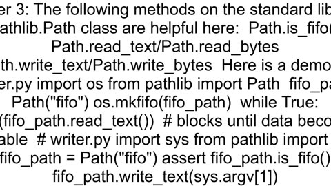 fifo reading in a loop