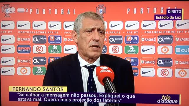 Fernando Santos: «A gente vai tar no Catar.»