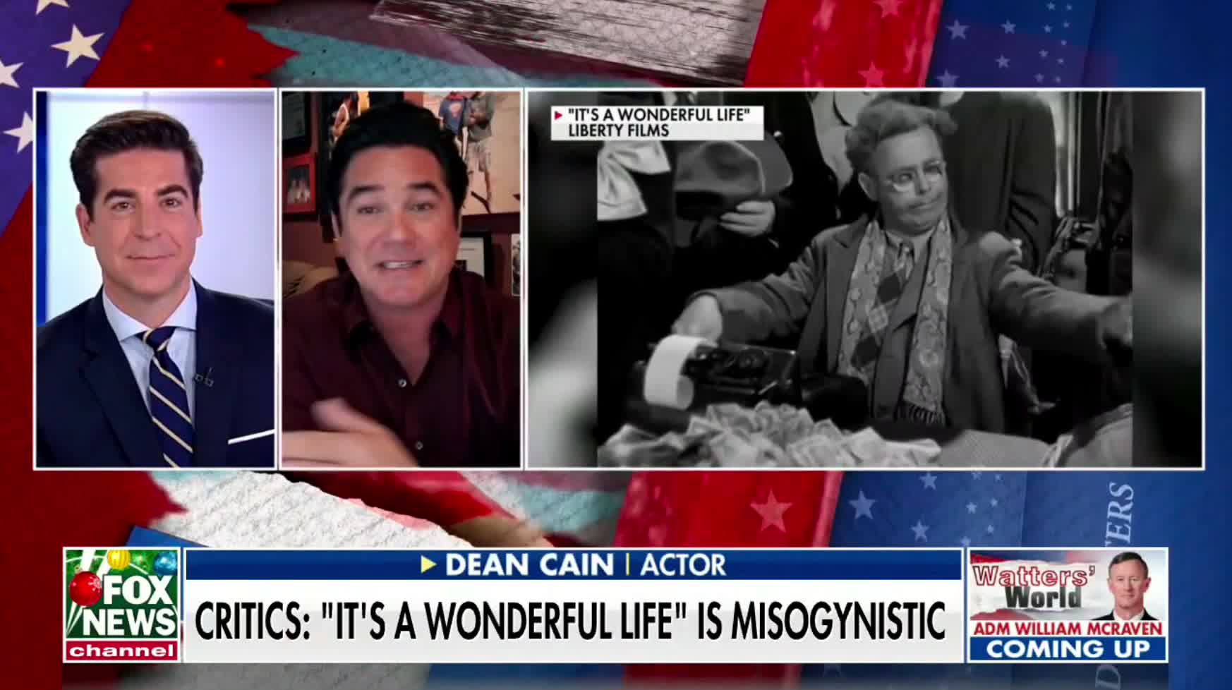 Dean Cain and Jesse Watters call out the absurdity of calls to cancel classic Christmas movies