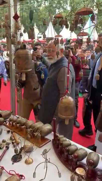 Narendra Modi and hand at music...