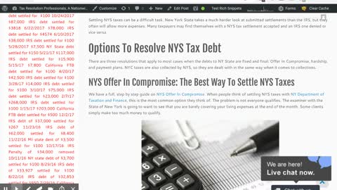 Settling NYS Taxes - Your Three Main Options