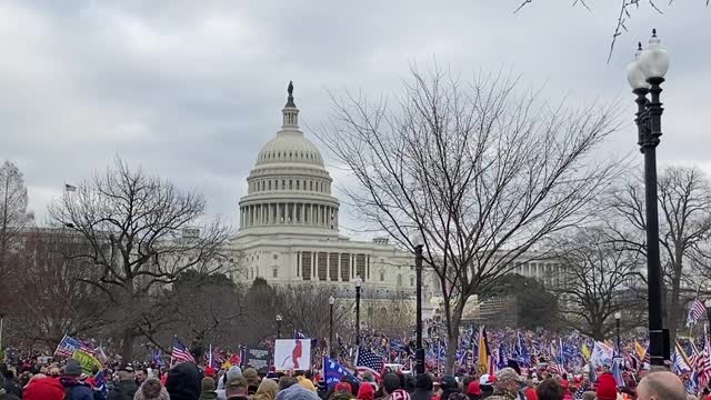 On the other side of the Capitol building January 6th where the actual patriots were!