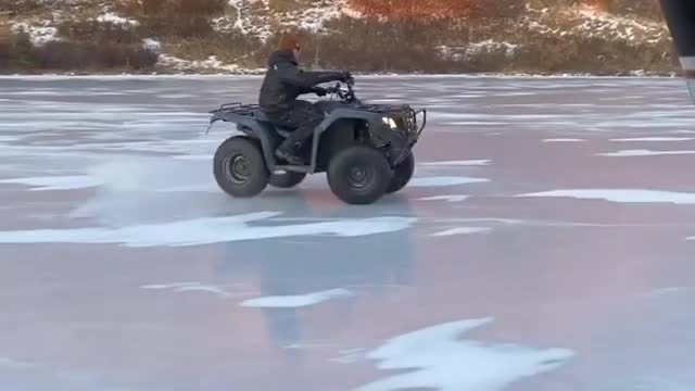 Ice Ballet With an ATV