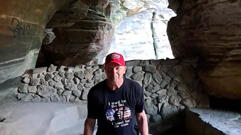 Uncle Ray's "flyover" inside the Rock House in Hocking Hills Ohio 11/15/23