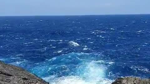 Strong winds and waves