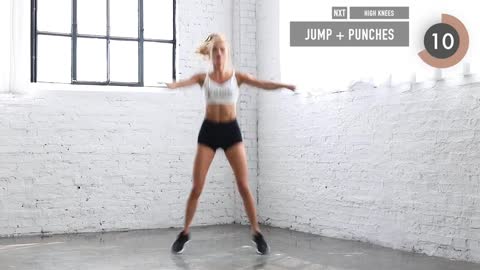 10 MIN HIGH INTENSITY WORKOUT - burn lots of calories, HIIT No Equipment I Pamela Reif