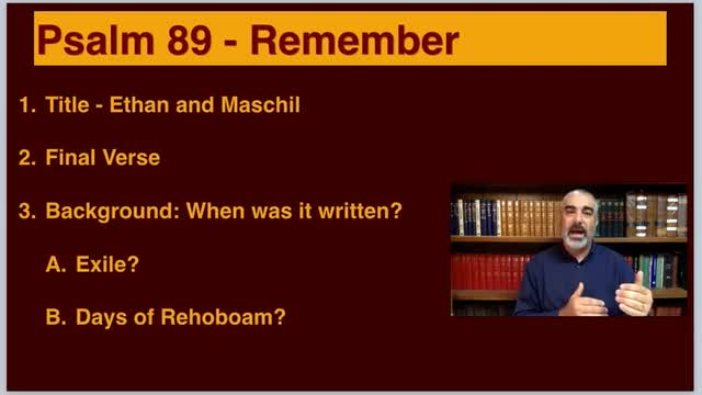 Psalms 89 - Remember