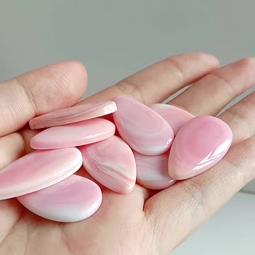 16mm*30mm Pink Princess spiny oyster gem cabochon for making necklace pendant