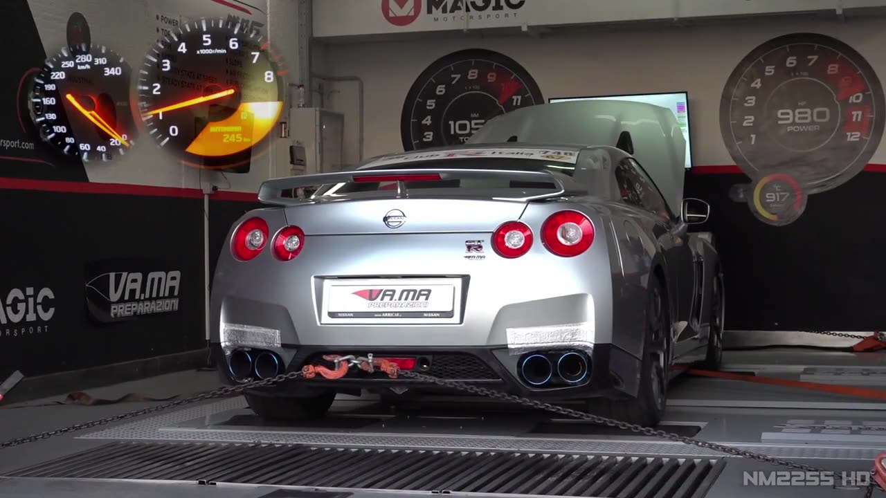 800HP Nissan GT-R FLAMETHROWER on the DYNO by VA.MA | Feat Garret G25-660 Turbos & Forged Internals🔥