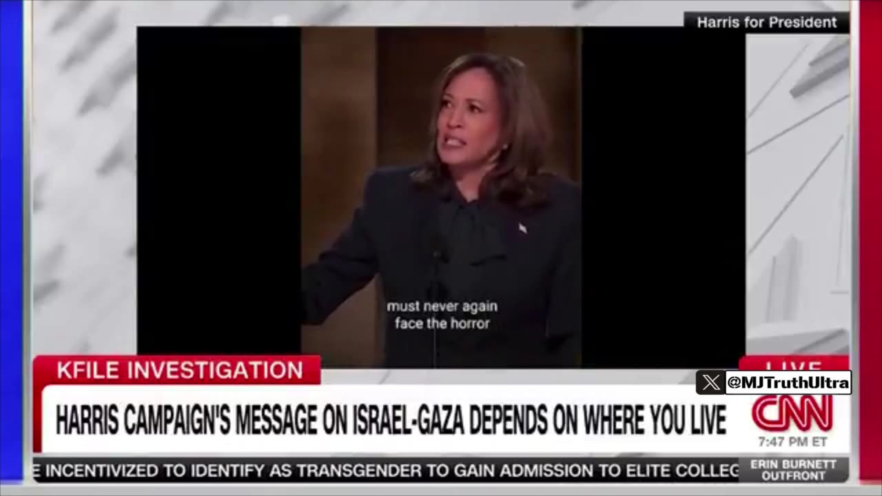 Kamala Harris BUSTED sending Different Messages supporting Israel and Hamas