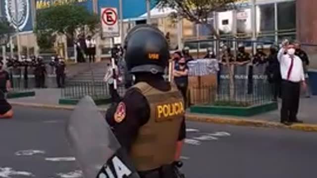 Marcha en contra de la vacunación obligatoria Lima