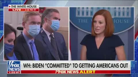 Doocy CONFRONTS Psaki About Biden Following Demands From The Taliban