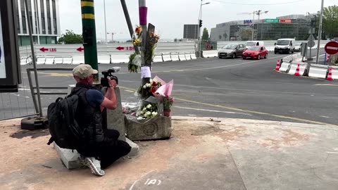 Flowers laid for French teenager shot dead by police