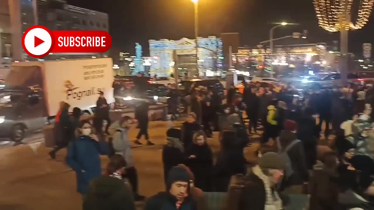 Look at the size of anti-war protestors in St Petersburg, Russia. Wow