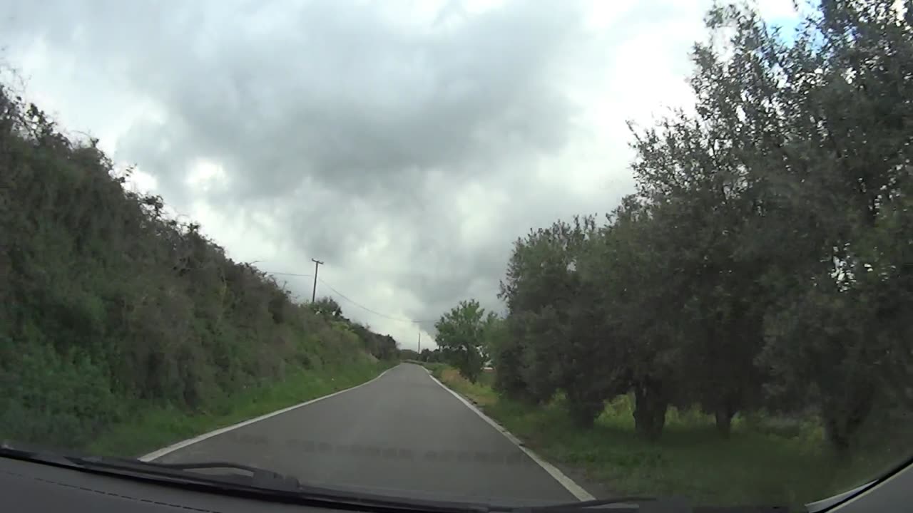 Driving in Crete (village)