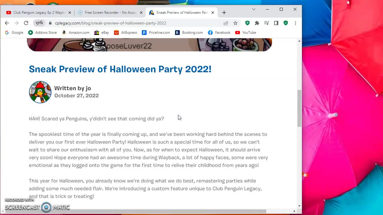 CLUB PENGUIN LEGACY EP 3 HALLOWEEN SNREAK PEAK