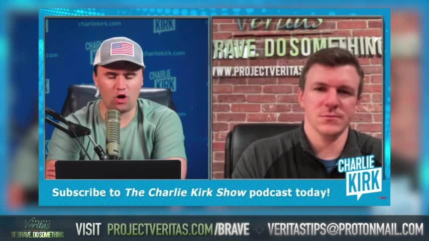 Charlie Kirk & James O'Keefe on DOJ Spied "It's beyond espionage... They spy on you and raid you".