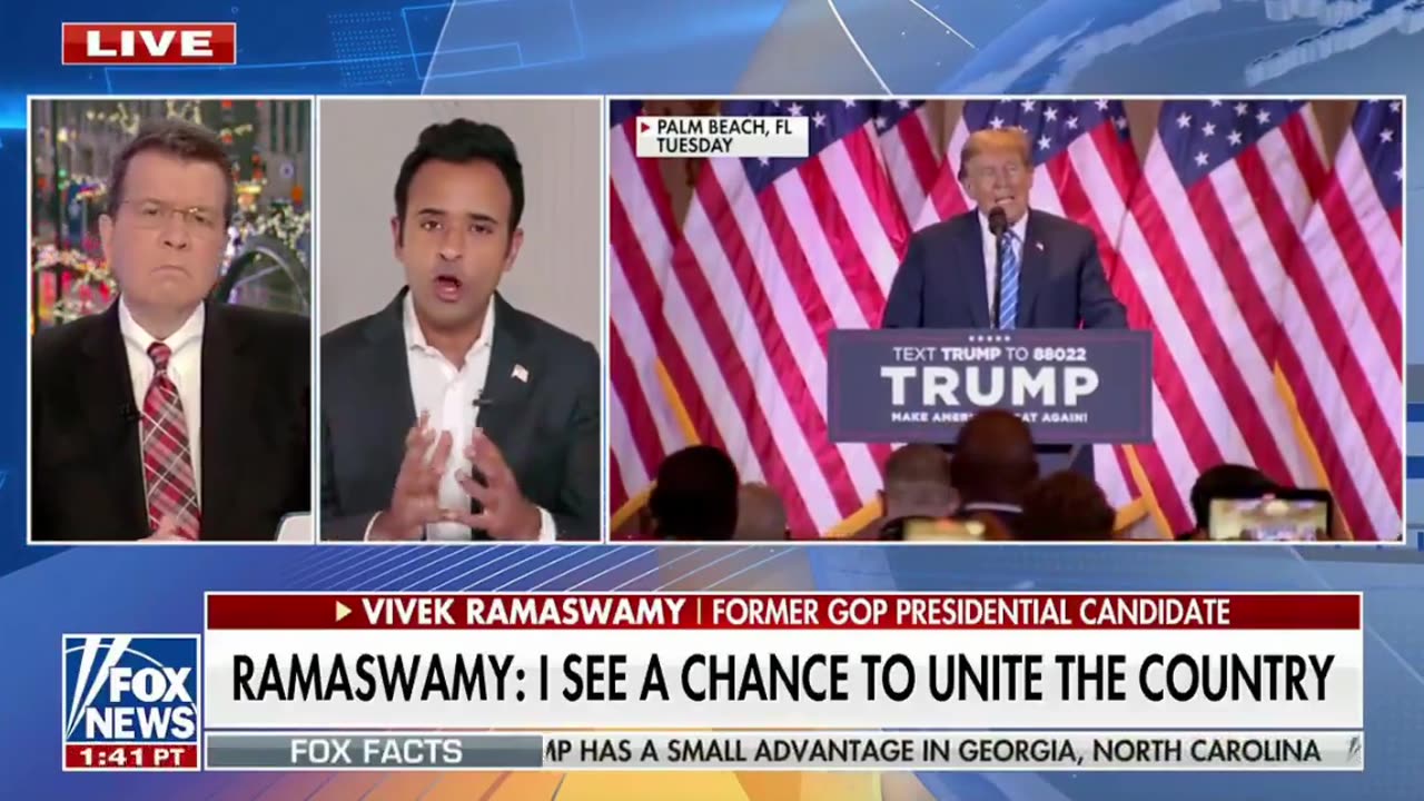 Vivek: "You have 4 years of Biden, and you have 4 years of Trump. Compare the two