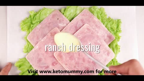 Weight loss Keto diet recipe- Ham & Cheese Wraps