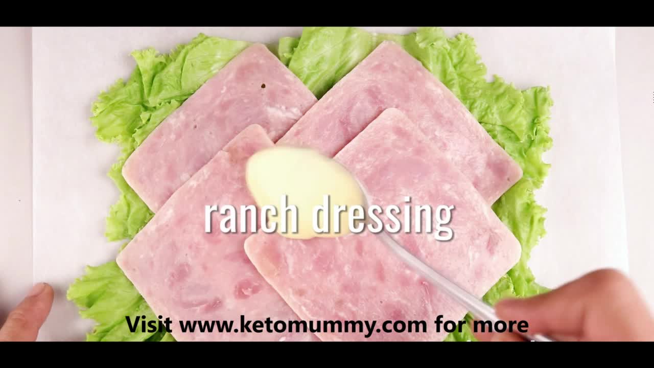 Weight loss Keto diet recipe- Ham & Cheese Wraps