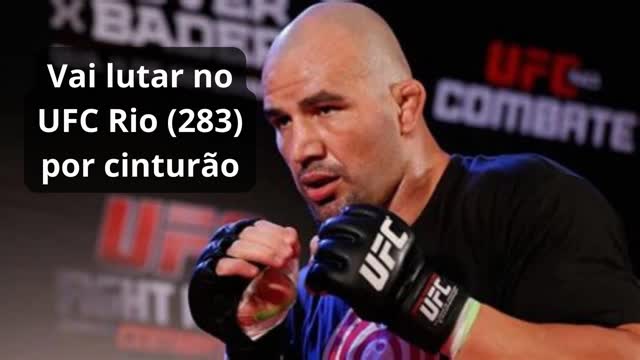 Glover Teixeira lutara pelo cinturão dos meio-pesados no UFC Rio, em janeiro.