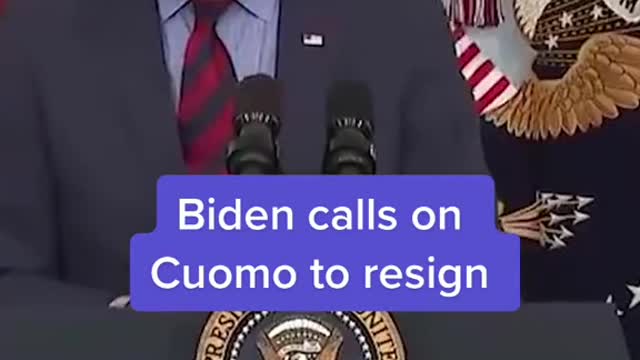 Biden calls onCuomo to resign