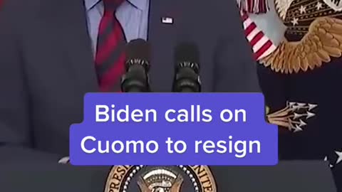 Biden calls onCuomo to resign