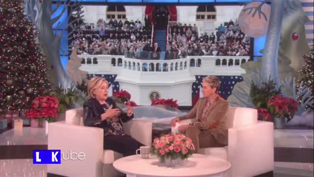 Hillary Clinton**Comes On Ellen Show First Time