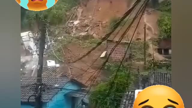 rain destroys houses in Pernambuco Brazil