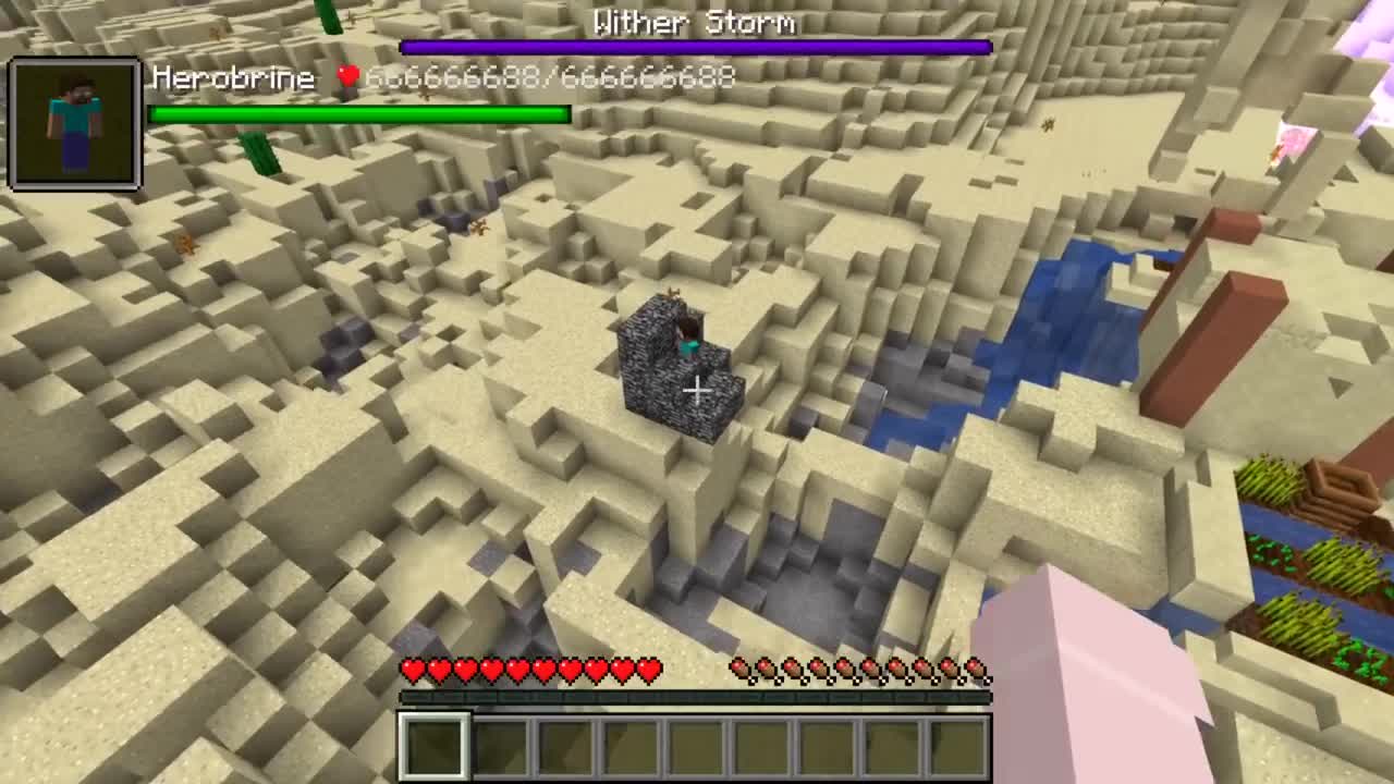 Herobrine vs Wither Storm 7 STAGE in minecraft part 6 creepypasta10