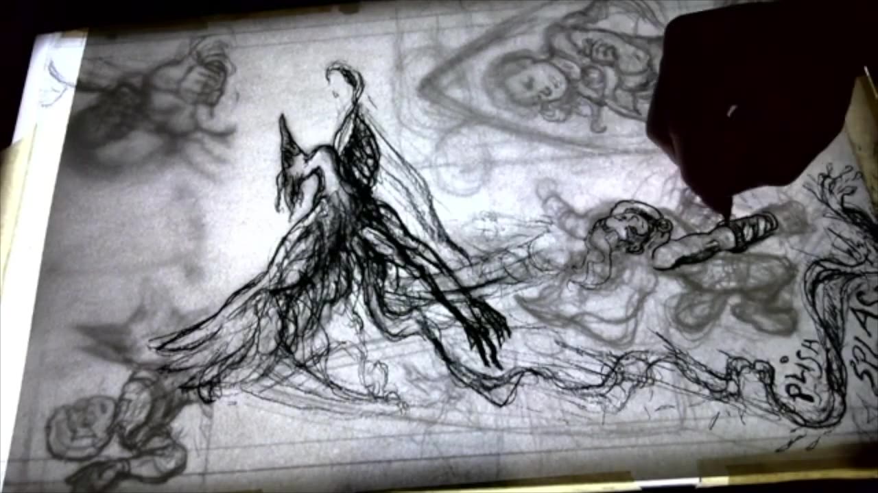 Timelapse: Charcoal Art for book 2, page 8