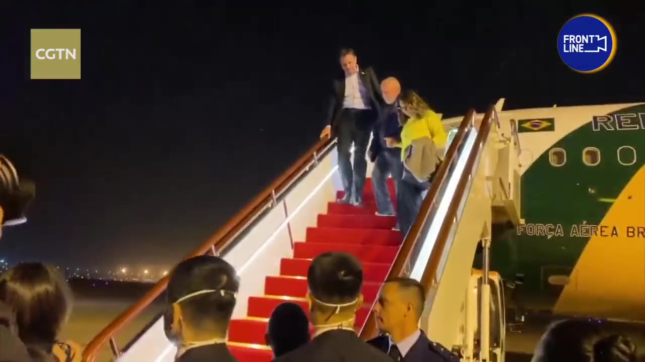 Brazil's Lula da Silva arrives in China