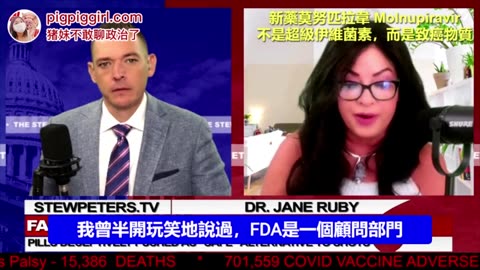 美國知名節目Stew Peters Show採訪藥物專家，揭穿“新冠治療實驗用藥Molnupiravir莫拉皮拉韋”是個巨大的欺騙！它是“致癌藥物”（自身機制且干擾細胞複製、更新）；影響女性生殖系統；致畸胎