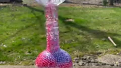 Moving Beads in Glass Bottles