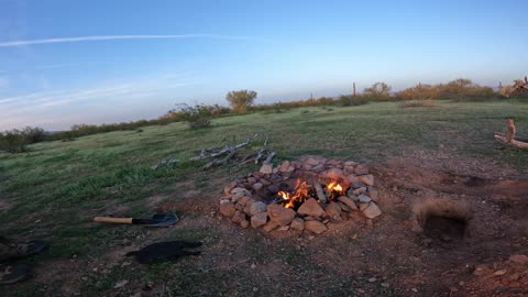 Camp fire chillin'