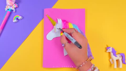 14 DIY CUTE UNICORN CRAFTS - Create incredible cute things by yourself! #unicorn