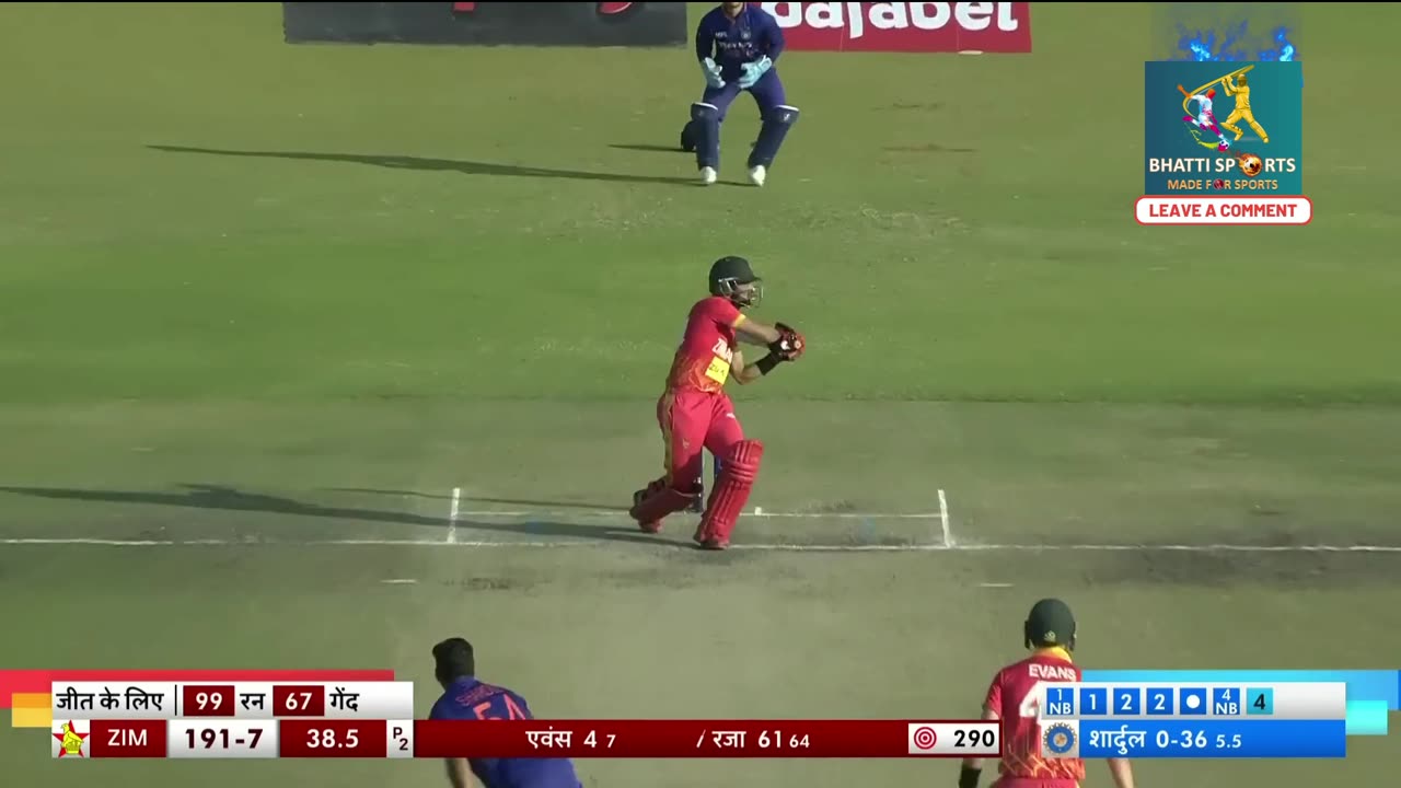 Sikander Raza Fighting Hundred Vs India | IND VS ZIM